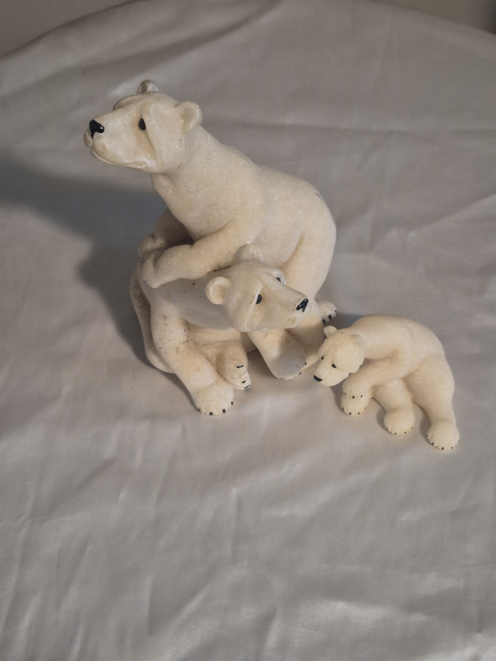 Vintage Quarry Critters Polar Bear Statues